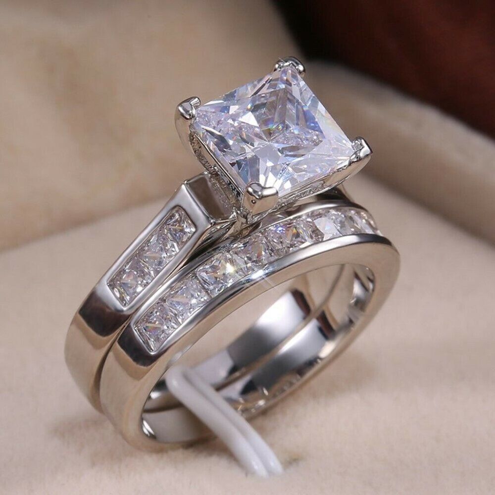 DIANNA PRINCESSWEDDING RING - Picture 3 of 3